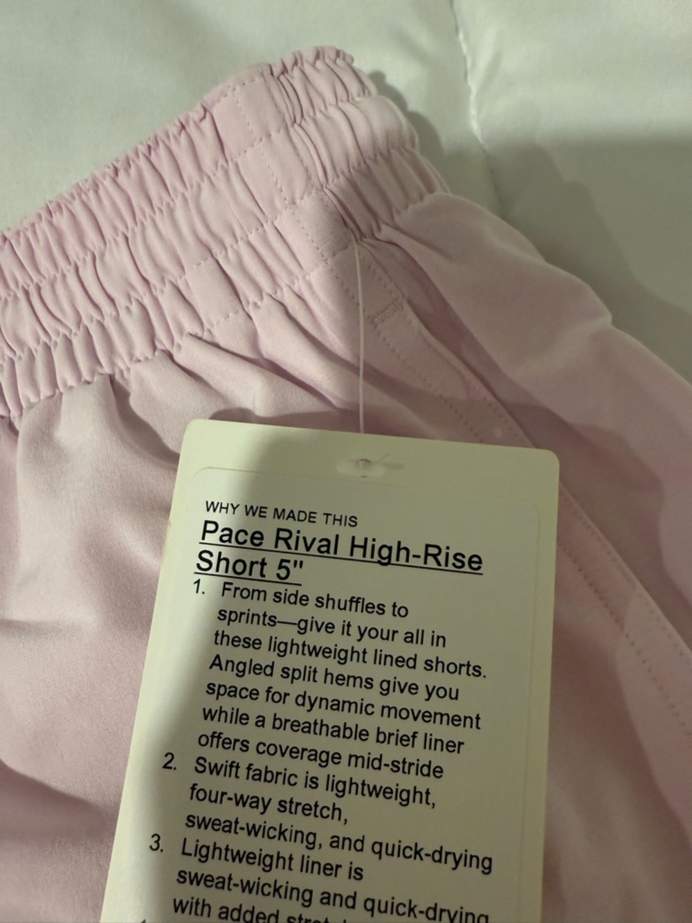 Lululemon Pace Rival High Rise Short 5" - Picture 3 of 4